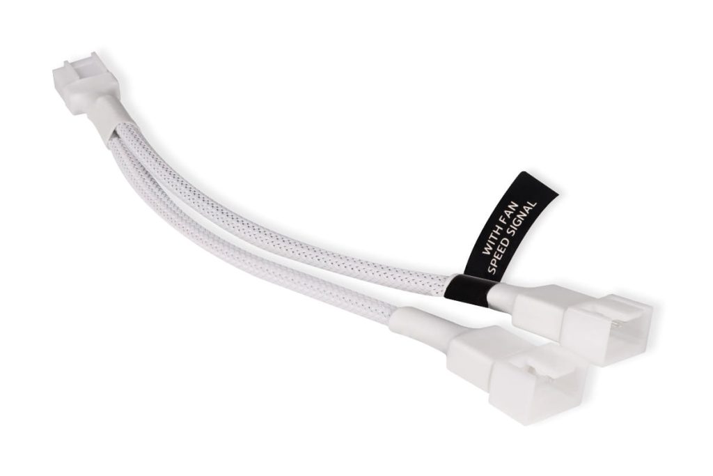 Alphacool y-splitter 4-Pin to 2x 4-Pin PWM 15cm white