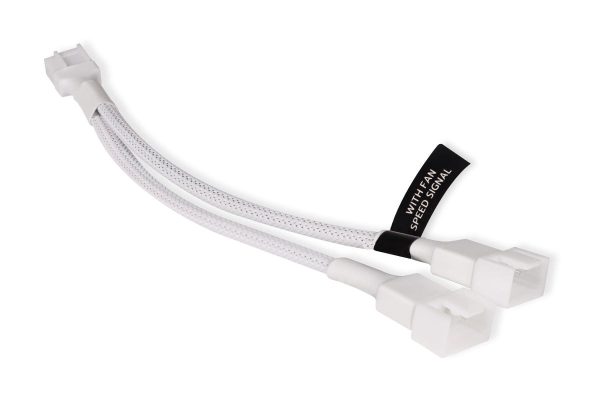 Alphacool y-splitter 4-Pin to 2x 4-Pin PWM 15cm white