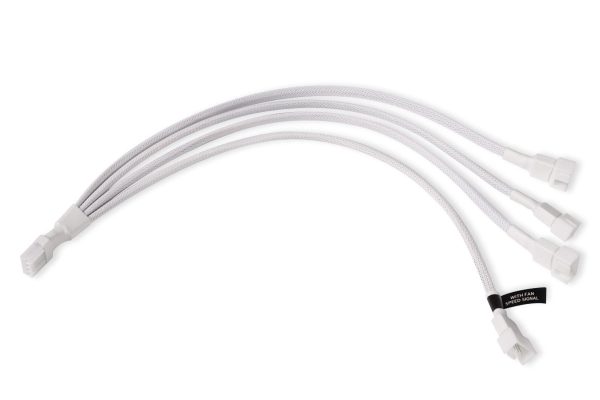 Alphacool y-splitter 4-Pin to 4x 4-Pin PWM 30cm white