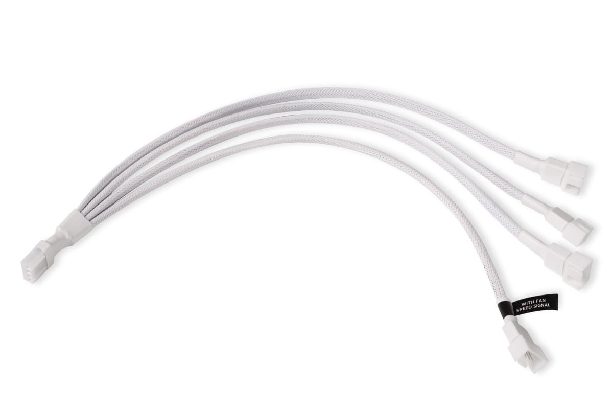 Alphacool y-splitter 4-Pin to 4x 4-Pin PWM 30cm white