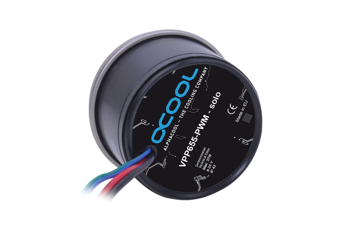 Alphacool Core 100 Aurora D5/VPP reservoir acetal/acrylic with VPP655 PWM Pump : image 3