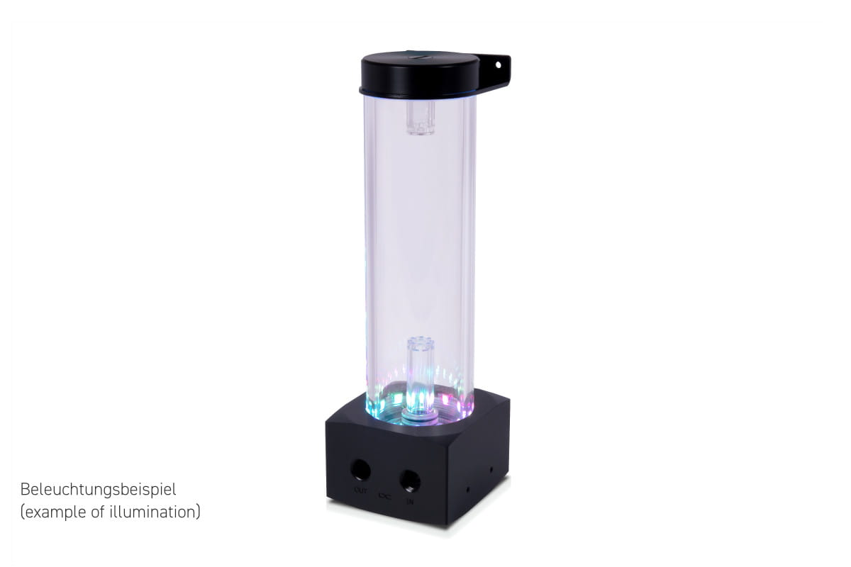 Alphacool Core 200 Aurora D5/VPP reservoir acetal/acrylic with VPP655 PWM Pump