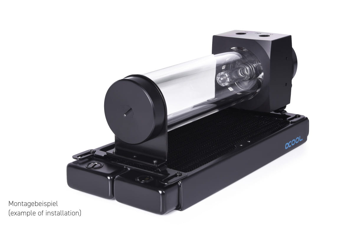 Alphacool Core 200 Aurora D5/VPP reservoir acetal/acrylic with VPP655 PWM Pump