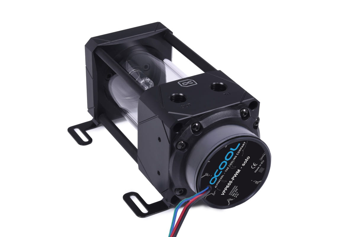 Alphacool Eisbecher Aurora D5 Acetal/Glas - 150mm with D5 VPP655 PWM Pump