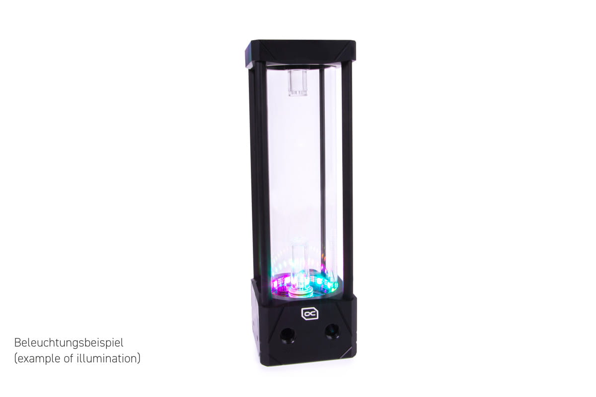 Alphacool Eisbecher Aurora D5 Acetal/Glas - 250mm with D5 VPP655 PWM Pump : image 2