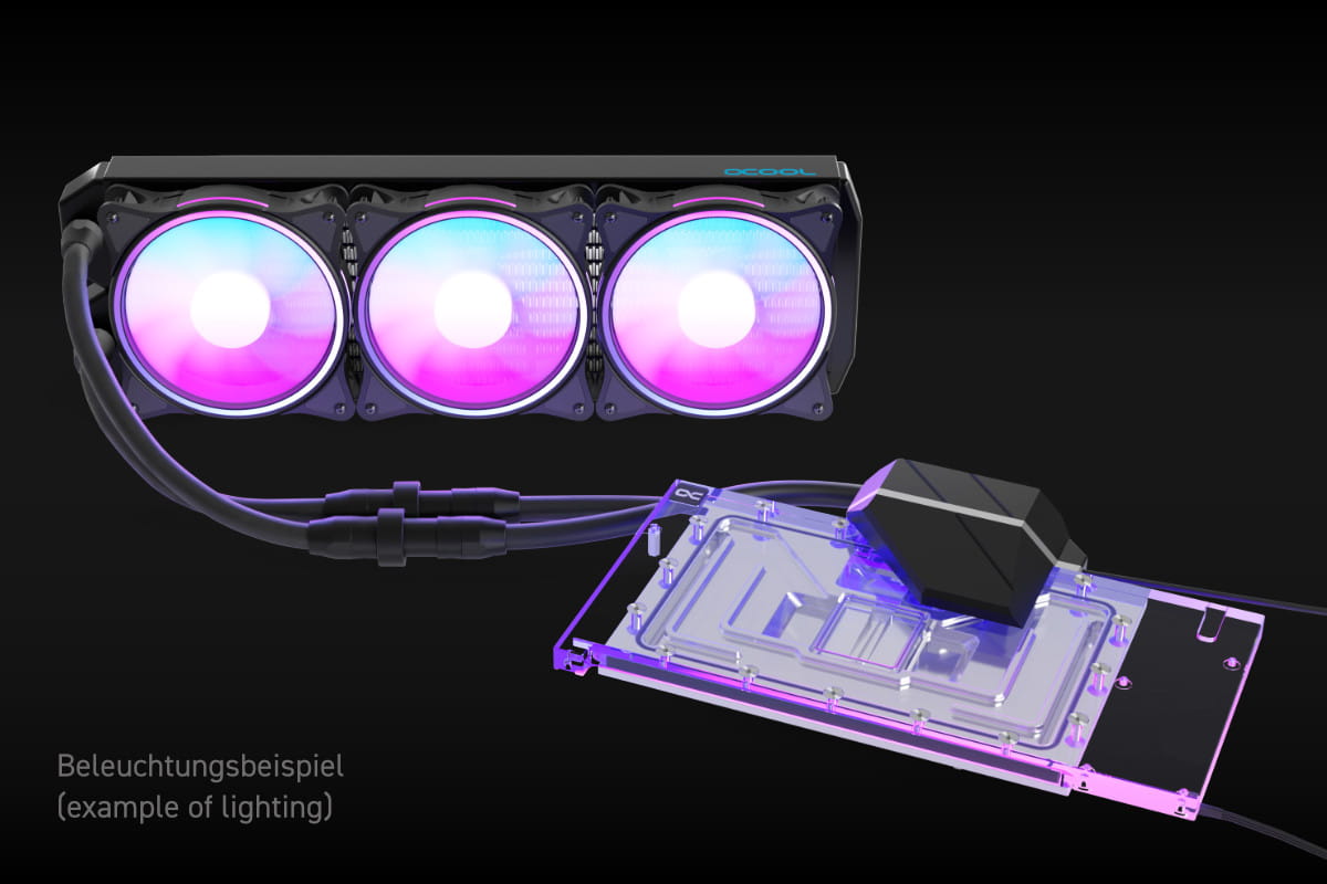Alphacool Eiswolf 2 AIO - 360mm RTX 4080 Suprim with Backplate