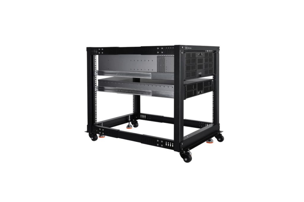 Alphacool ES 19inch Open Frame Serverrack 12U Adjustable Depth