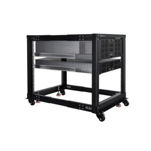 Alphacool ES 19inch Open Frame Serverrack 12U Adjustable Depth