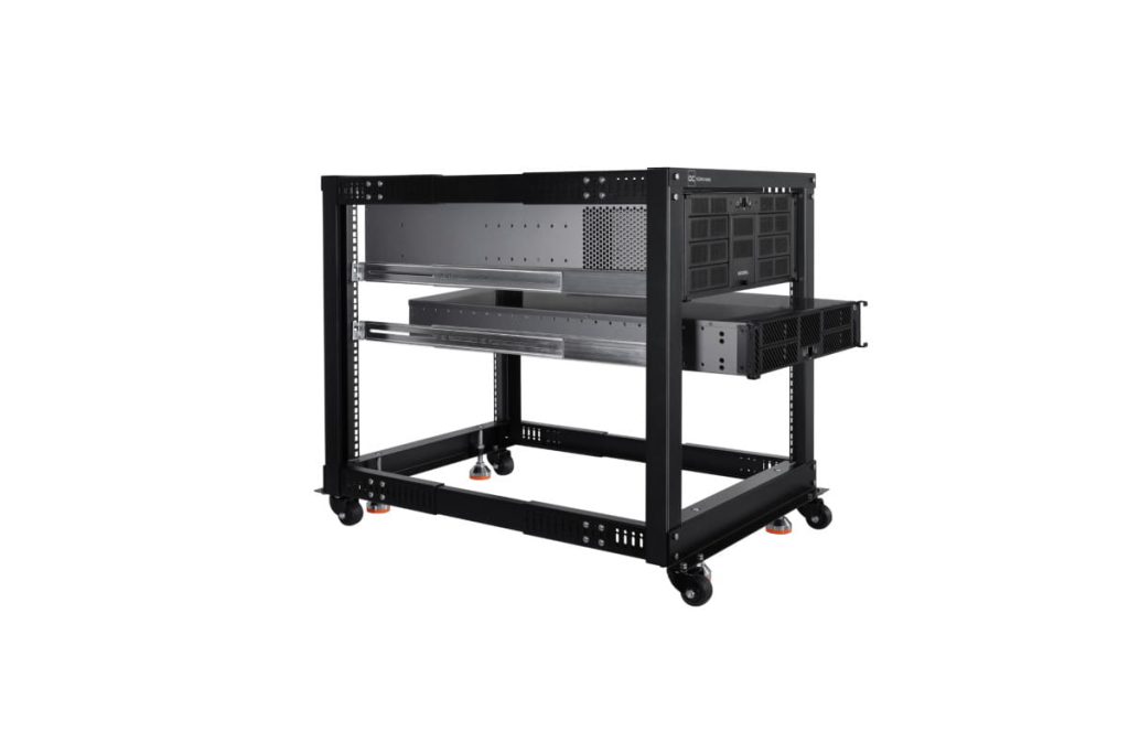 Alphacool ES 19inch Open Frame Serverrack 12U Adjustable Depth