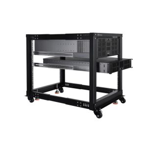 Alphacool ES 19inch Open Frame Serverrack 12U Adjustable Depth