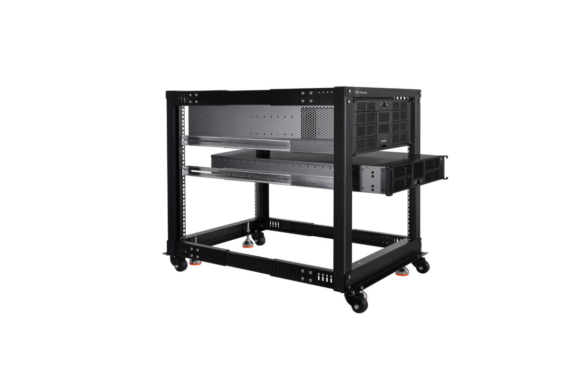 Alphacool ES 19inch Open Frame Serverrack 12U Adjustable Depth