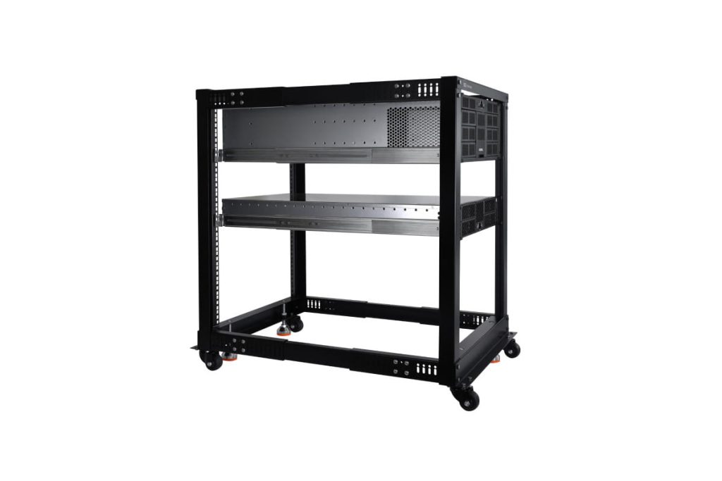 Alphacool ES 19inch Open Frame Serverrack 15U Adjustable Depth