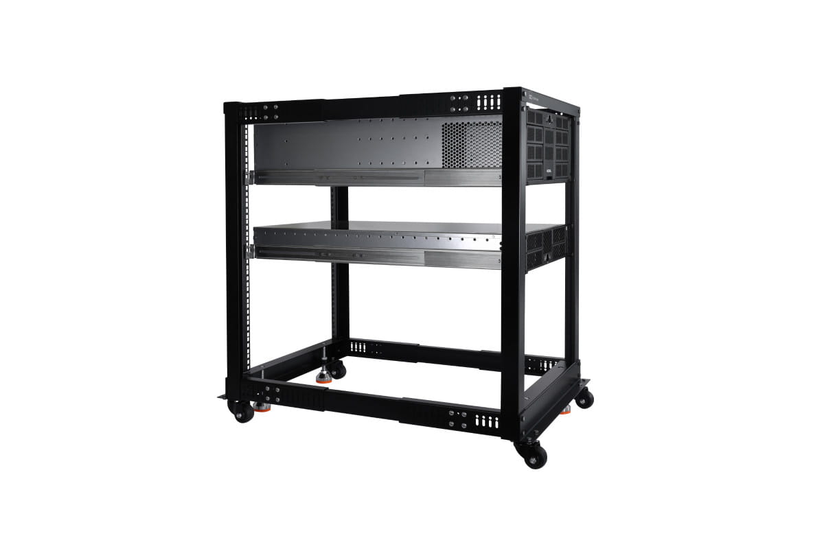 Alphacool ES 19inch Open Frame Serverrack 15U Adjustable Depth