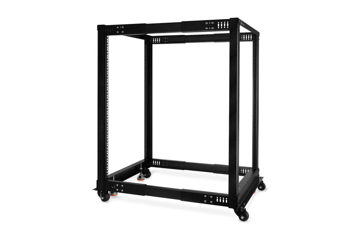 Alphacool ES 19inch Open Frame Serverrack 18U Adjustable Depth ...