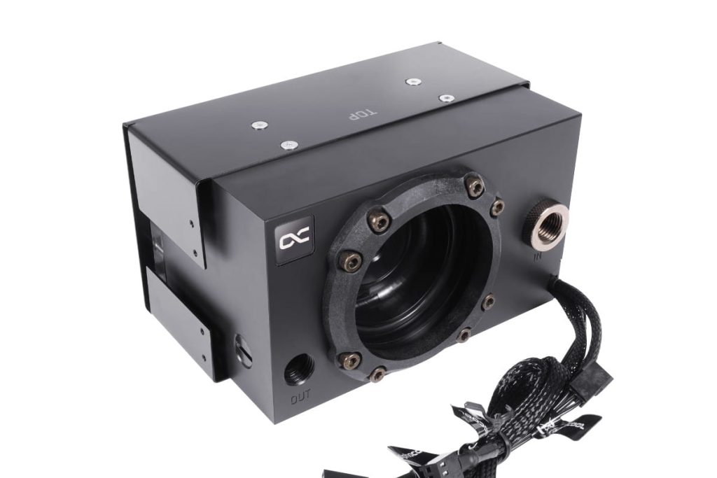 Alphacool ES 2U Reservoir VPP/D5 with flow/temperature sensor