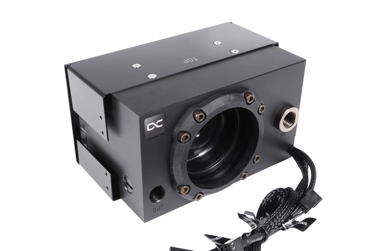 Alphacool ES 2U Reservoir VPP/D5 with flow/temperature sensor