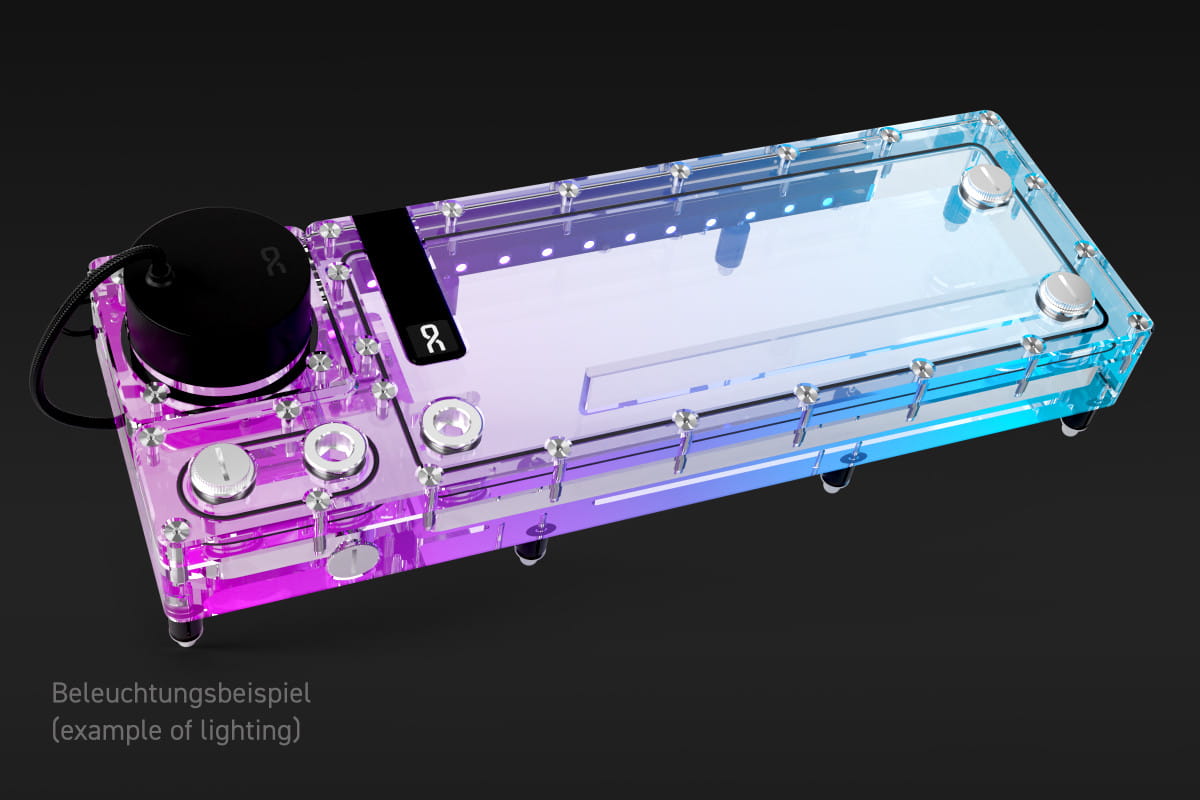Alphacool Core Flat Reservoir 360 Right with VPP pump