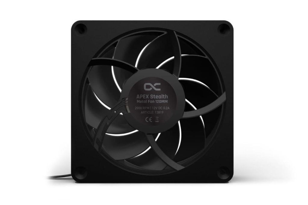 Alphacool Apex Stealth Metal fan 2000rpm matte black (120x120x25mm)