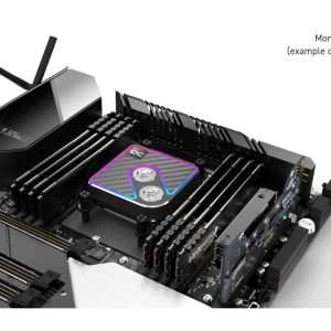Alphacool Core 1 Aurora Carbon CPU Waterblock INTEL / AMD