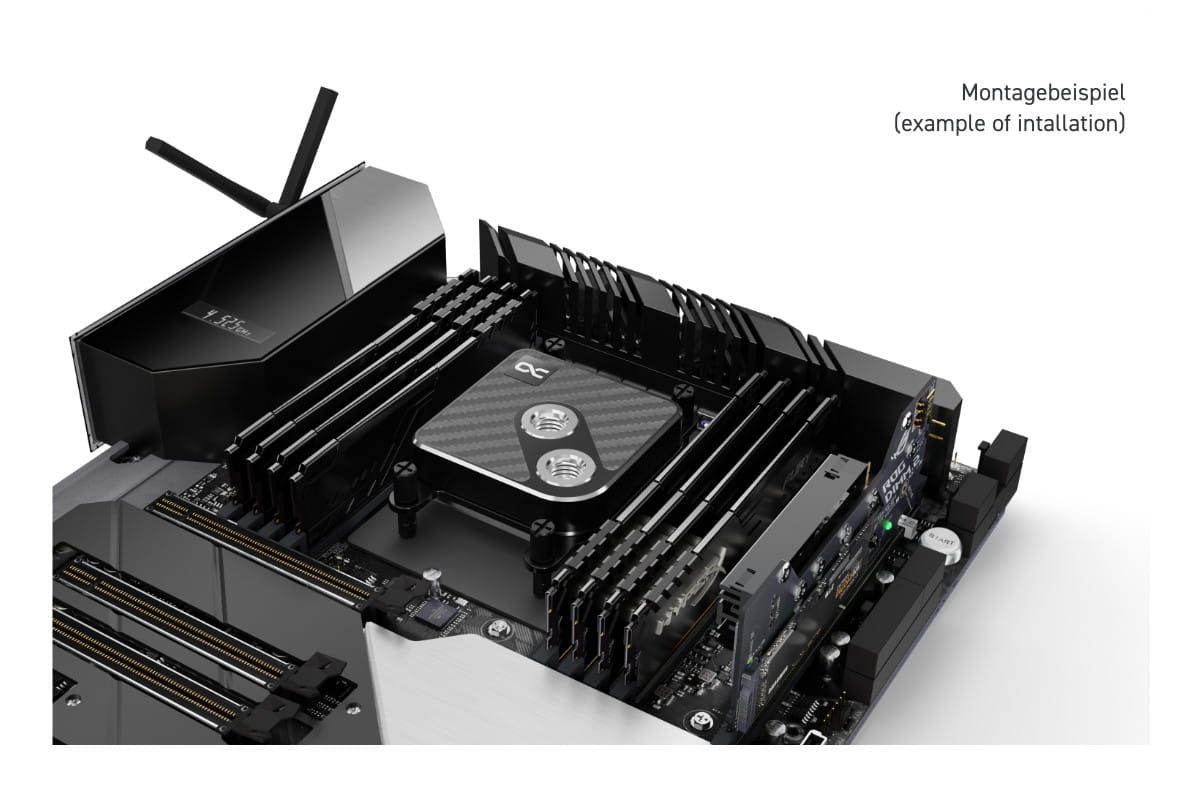 Alphacool Core 1 Carbon CPU Waterblock INTEL / AMD
