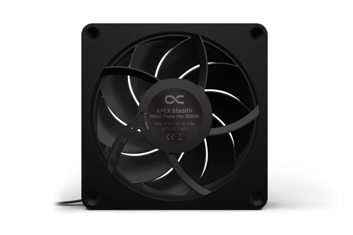 Alphacool Apex Stealth Metal Power fan 3000rpm matte black (120x120x25mm) : image 3