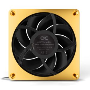 Alphacool Apex Stealth Metal Power fan 3000rpm gold (120x120x25mm)