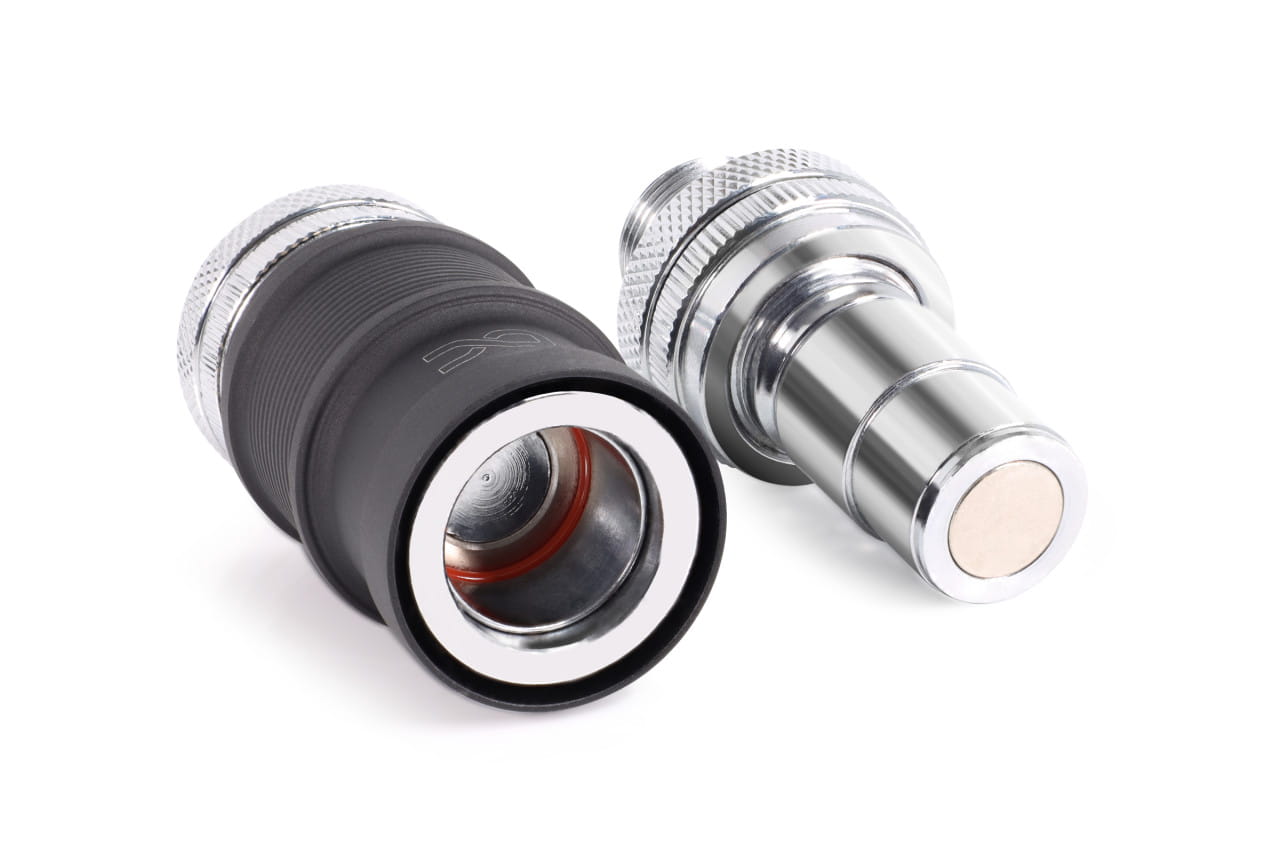 Alphacool ES quick release BLH1A PushIn Set IG-IG with bulkhead fitting