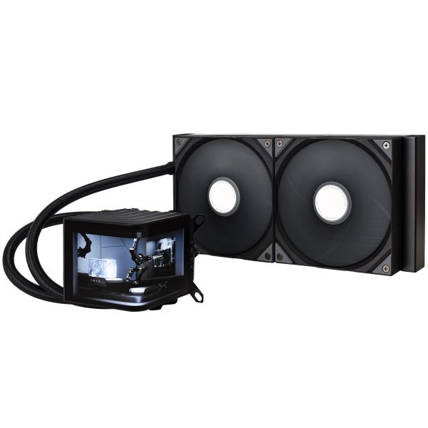 TRYX PANORAMA 280mm AIO Liquid Cooler, 3D-AMOLED Display – Black