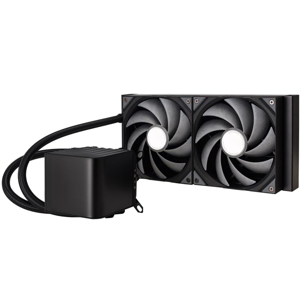 TRYX PANORAMA 280mm AIO Liquid Cooler, 3D-AMOLED Display - Black