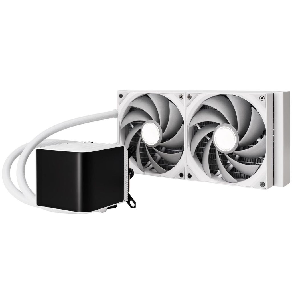 TRYX PANORAMA 280mm AIO Liquid Cooler, 3D-AMOLED Display - White