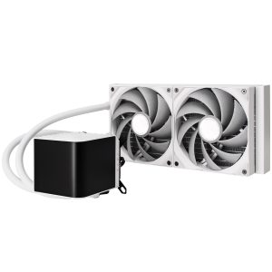 TRYX PANORAMA 280mm AIO Liquid Cooler, 3D-AMOLED Display - White