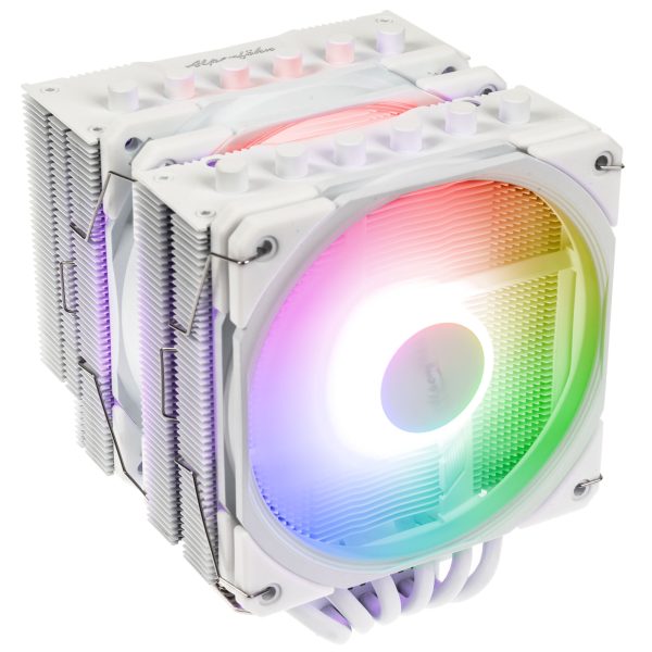Alpenfohn Brocken 4 Max ARGB CPU cooler – 2x 120mm, white