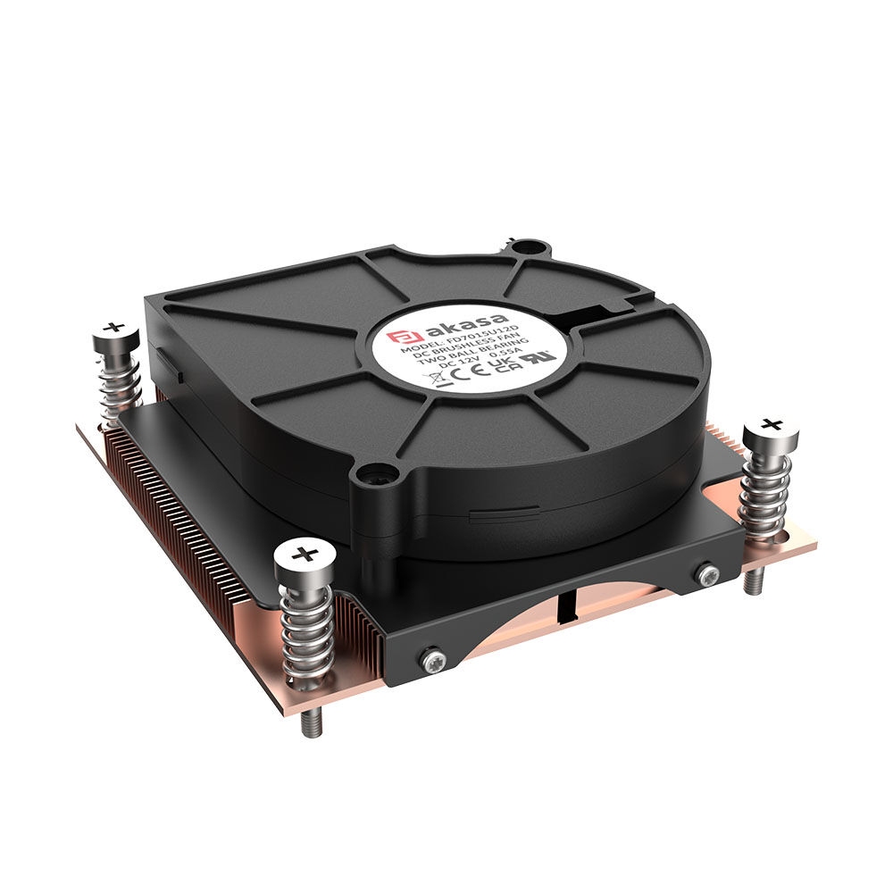 Akasa 1U Intel LGA 1700 CPU Cooler - Copper
