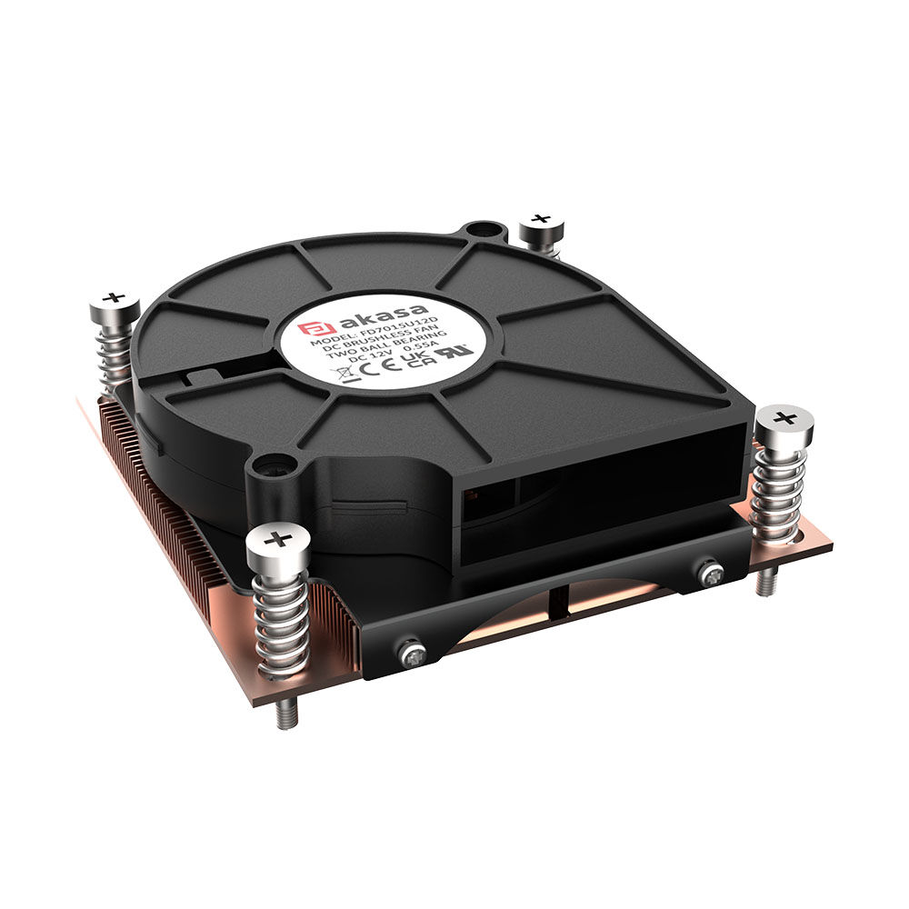 Akasa 1U Intel LGA 1700 CPU Cooler - Copper