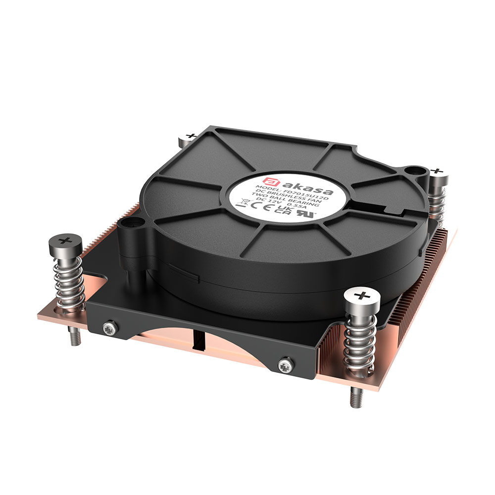 Akasa 1U Intel LGA 1700 CPU Cooler - Copper
