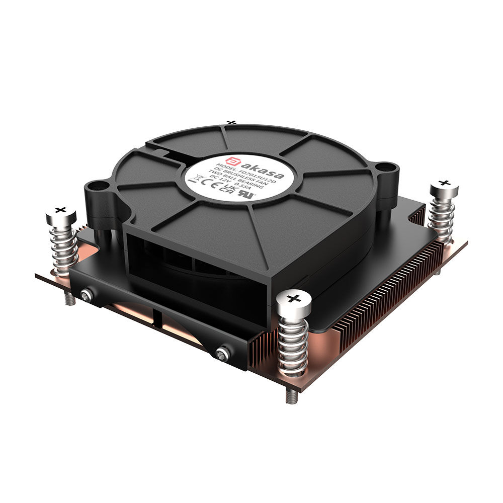 Akasa 1U Intel LGA 1700 CPU Cooler - Copper