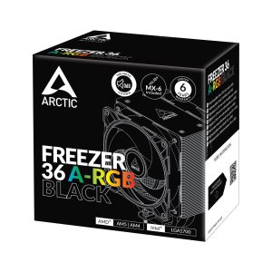 Arctic Freezer 36 ARGB Black CPU cooler, 120mm