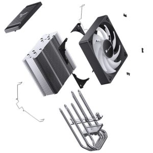 Jonsbo CR-1000 EVO CPU cooler, ARGB - black : image 7