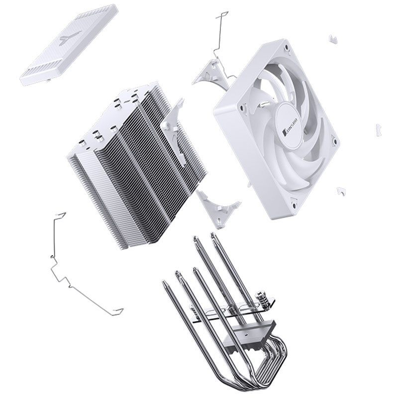 Jonsbo CR-1000 EVO CPU cooler, ARGB - white : image 7