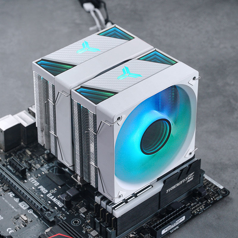 Jonsbo CR-3000 CPU cooler, ARGB - white