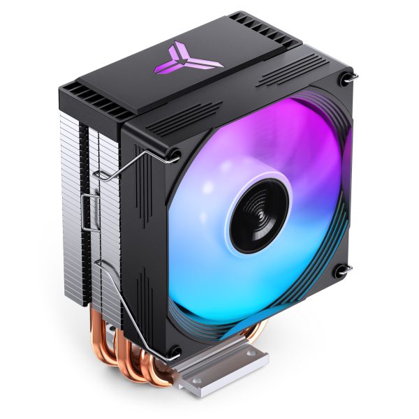 Jonsbo CR-1300 EVO CPU cooler, 90 mm – black, RGB