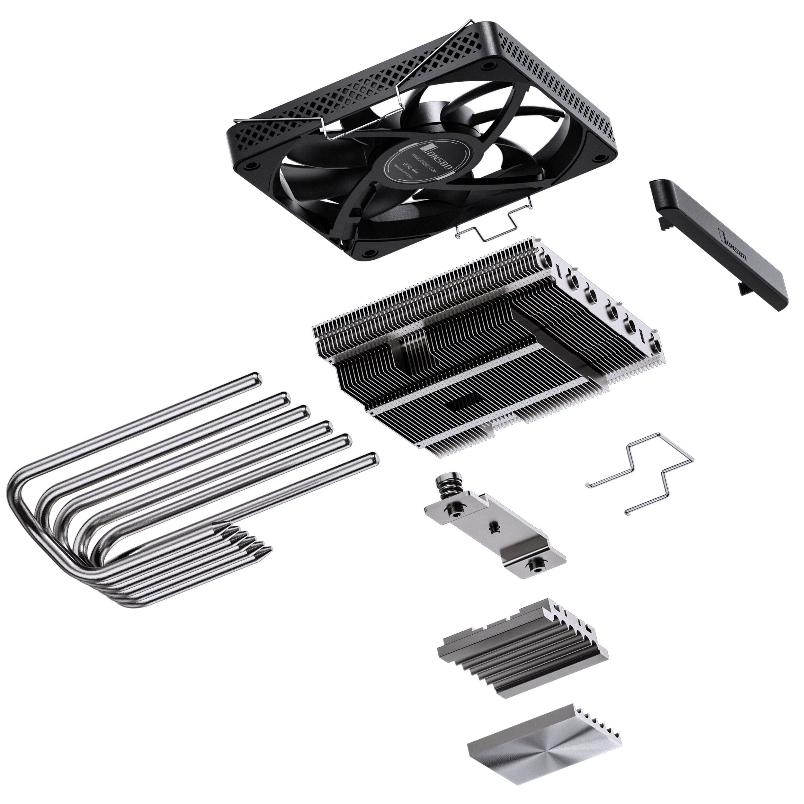 Jonsbo HP600 Low-Profile CPU Cooler - 120mm, black