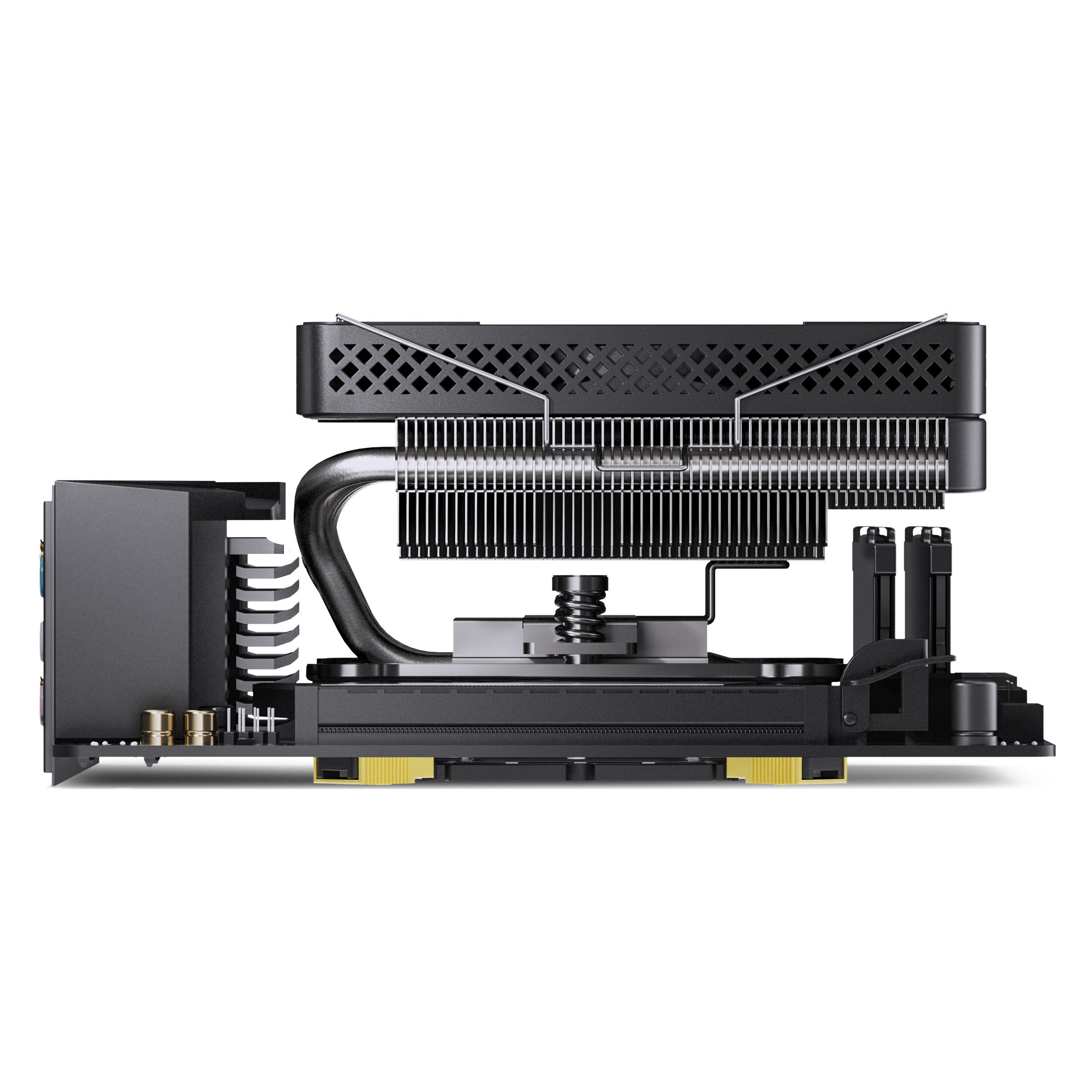 Jonsbo HP600 Low-Profile CPU Cooler - 120mm, black