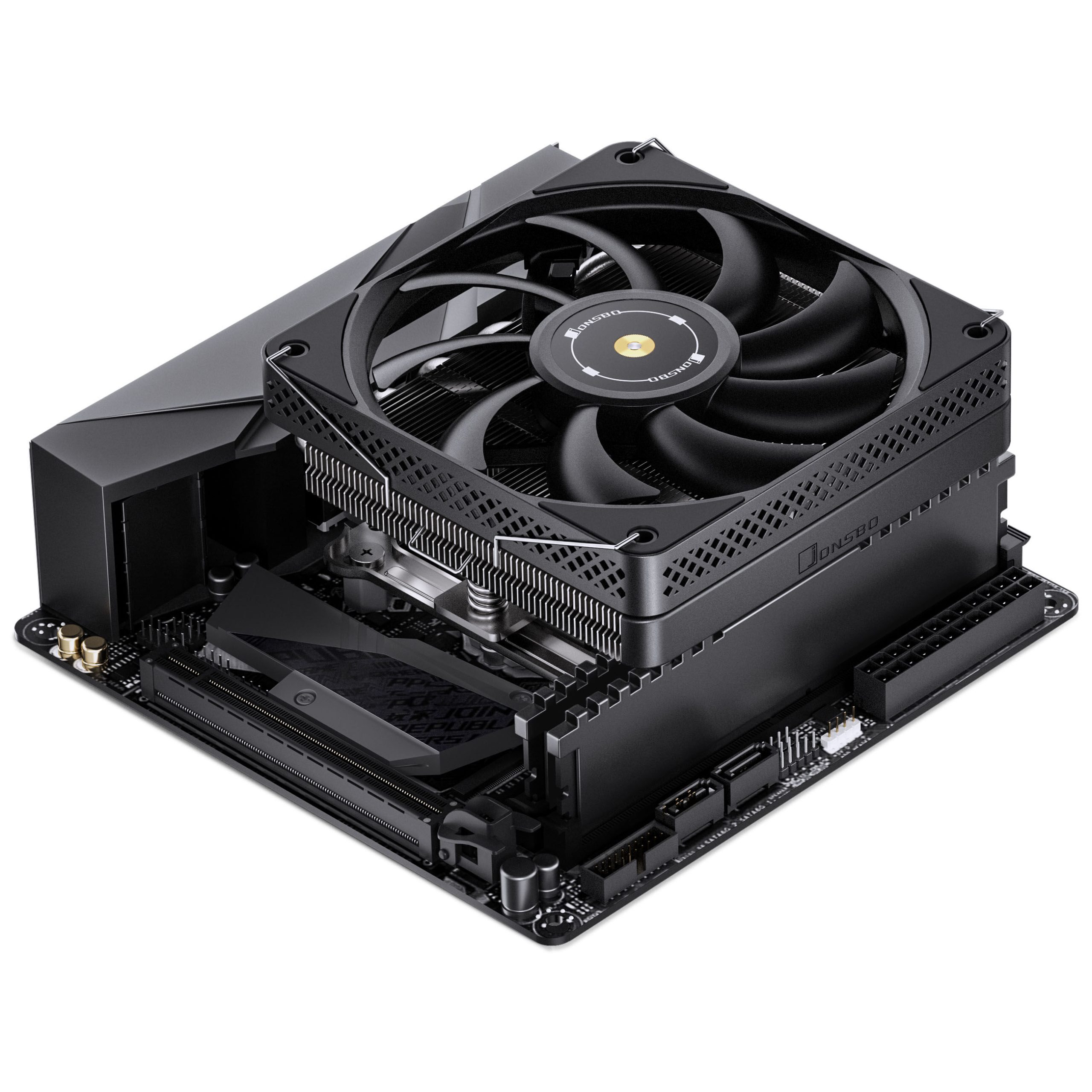 Jonsbo HP600 Low-Profile CPU Cooler - 120mm, black
