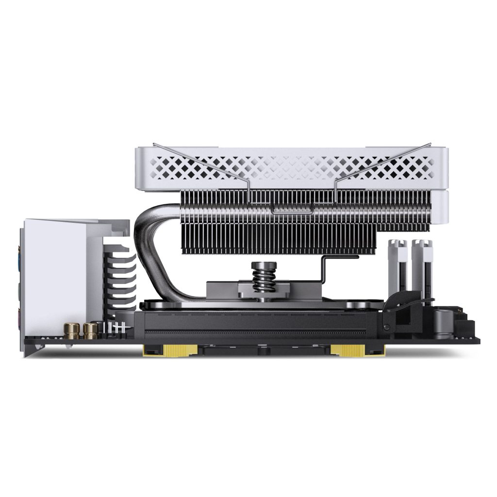 Jonsbo HP600 CPU cooler, RGB - 120mm, white