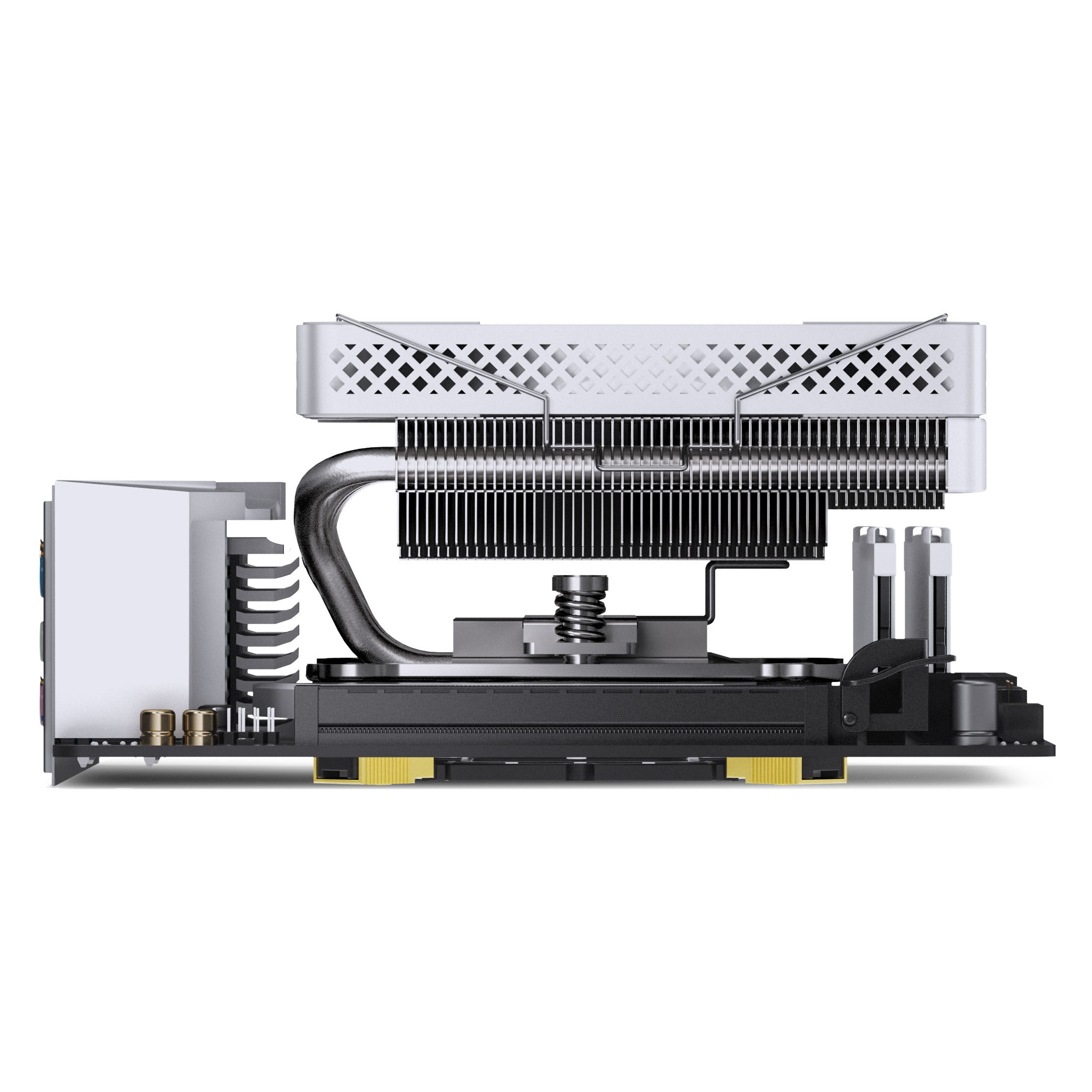 Jonsbo HP600 CPU cooler, RGB - 120mm, white