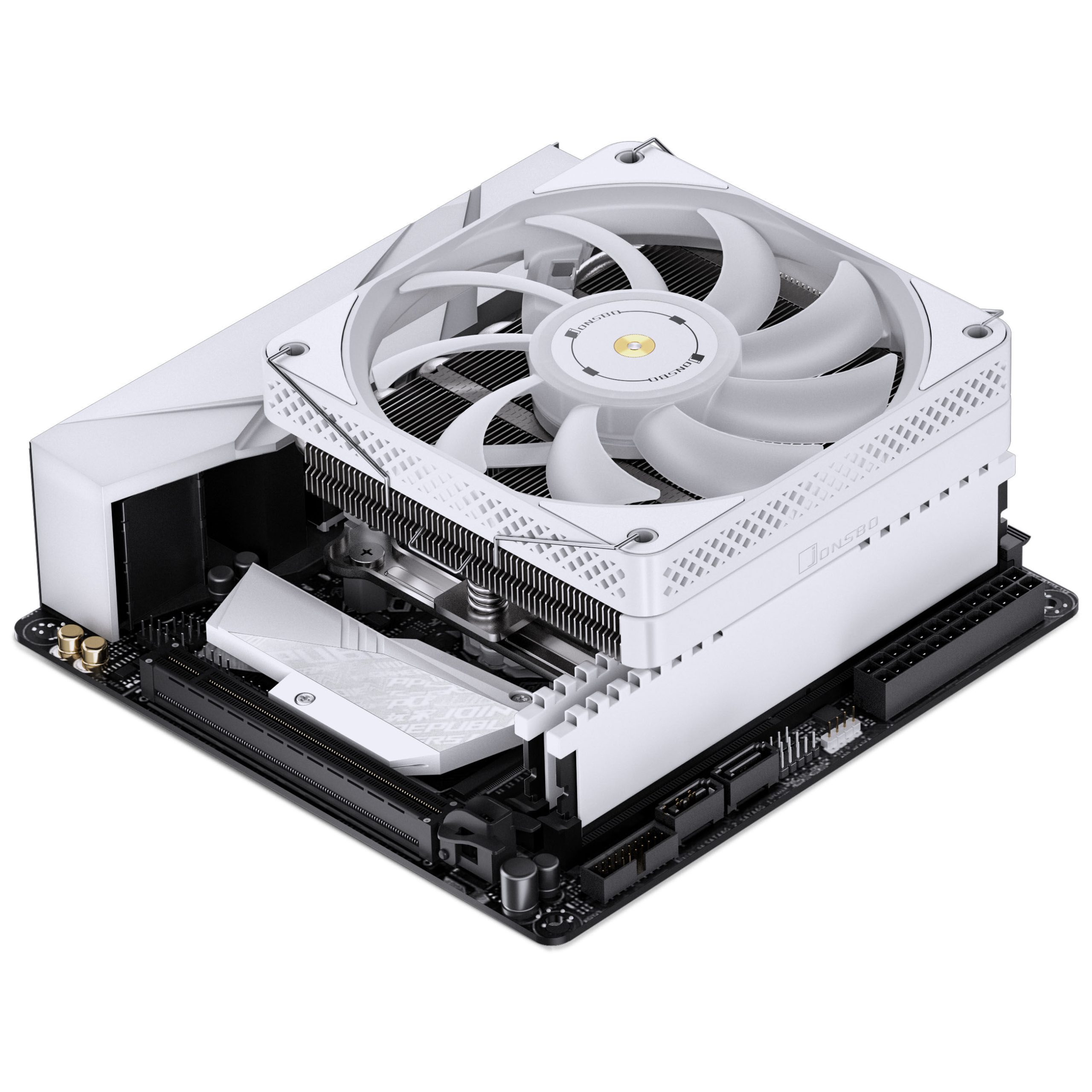 Jonsbo HP600 CPU cooler, RGB - 120mm, white