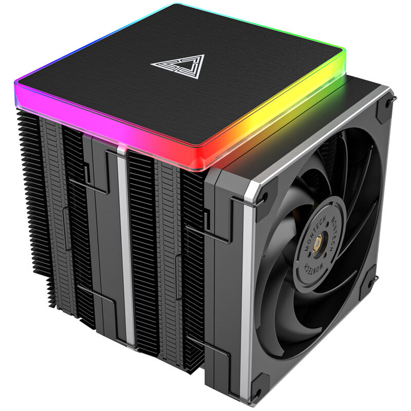 Montech Metal DT24 Premium CPU cooler, ARGB, 2x120mm