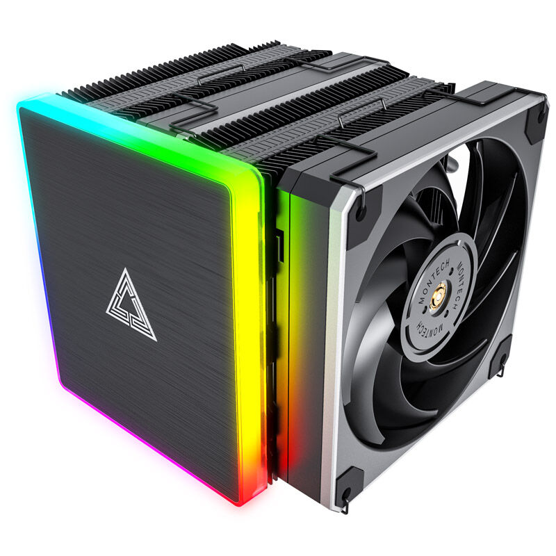 Montech Metal DT24 Premium CPU cooler, ARGB, 2x120mm