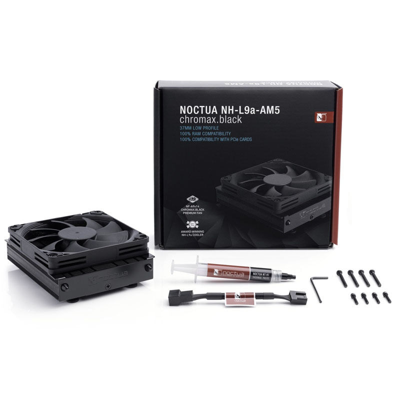 Noctua NH-L9a-AM5 chromax.black Low Profile CPU cooler - 92mm : image 4
